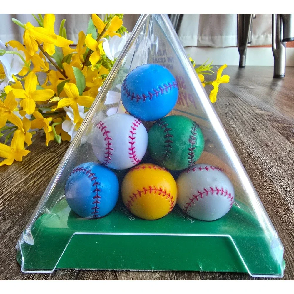 Vintage Smarts‎ Pyramid Jr. Baseball Themed Puzzle Game Brain Teaser Logic Toy